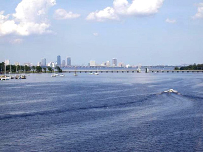 Ortega River and Downtown Jacksonville